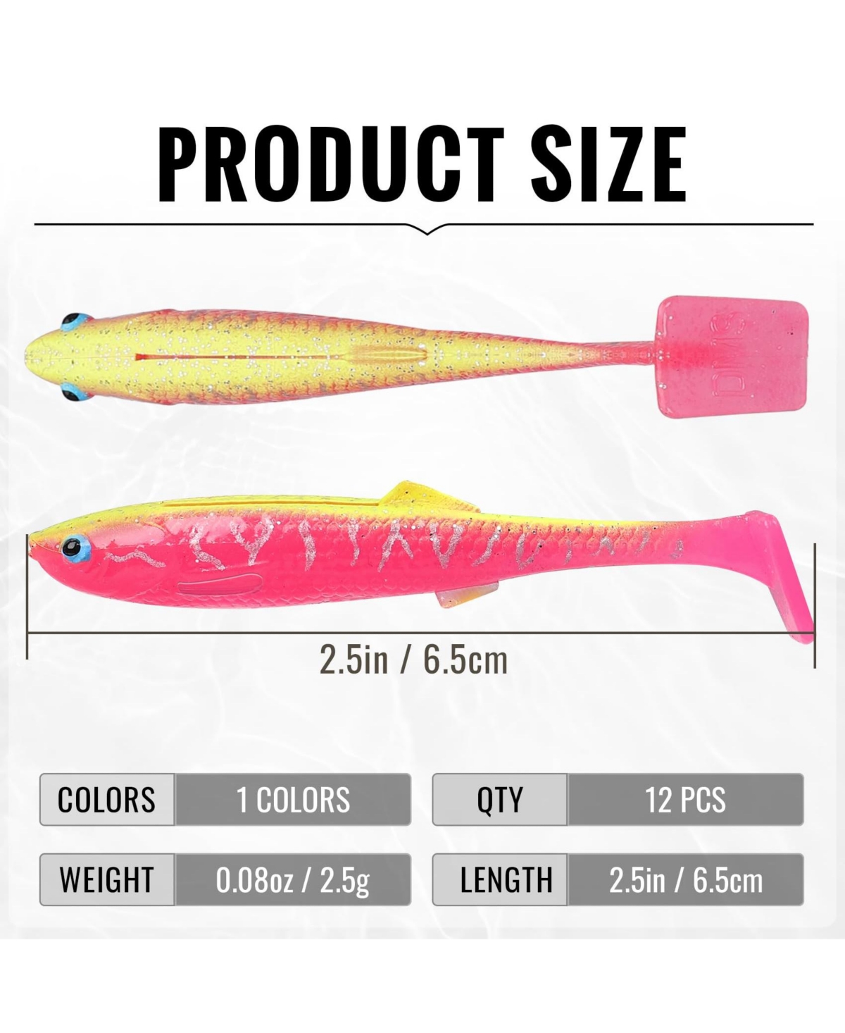 Gnuadz Easy Catch Pre-rigged Soft Swimbaits Vibrating Action Bass Fishing Lures