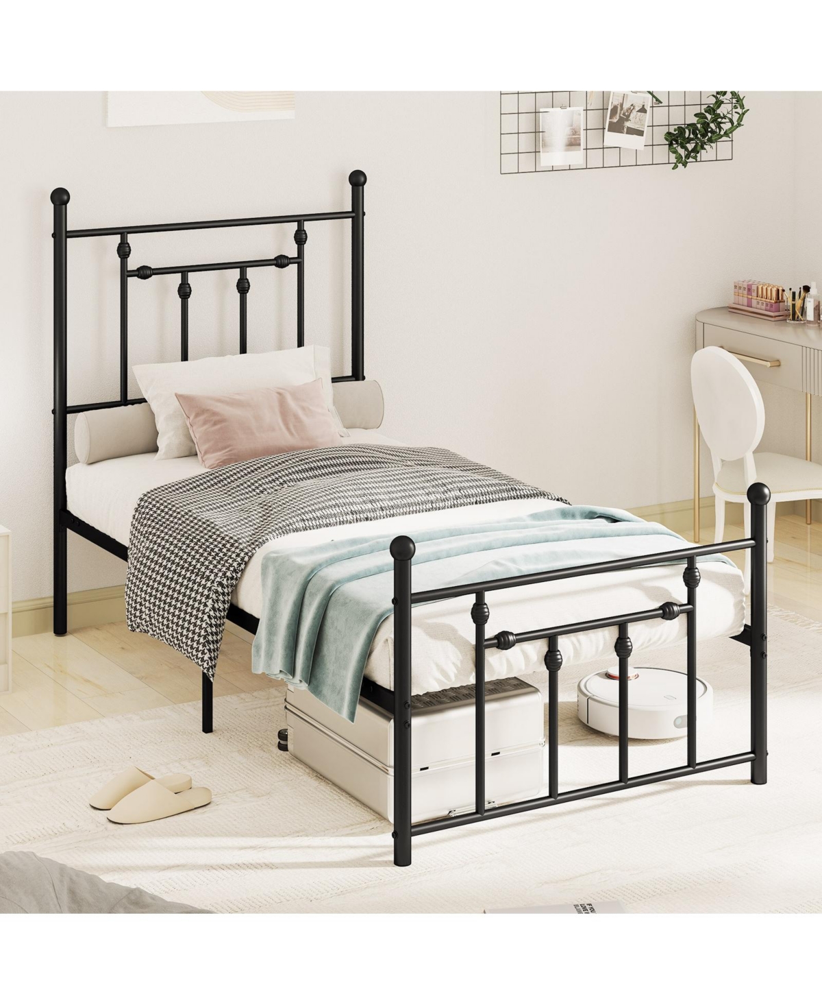 Slickblue Metal Bed Frame with Headboard