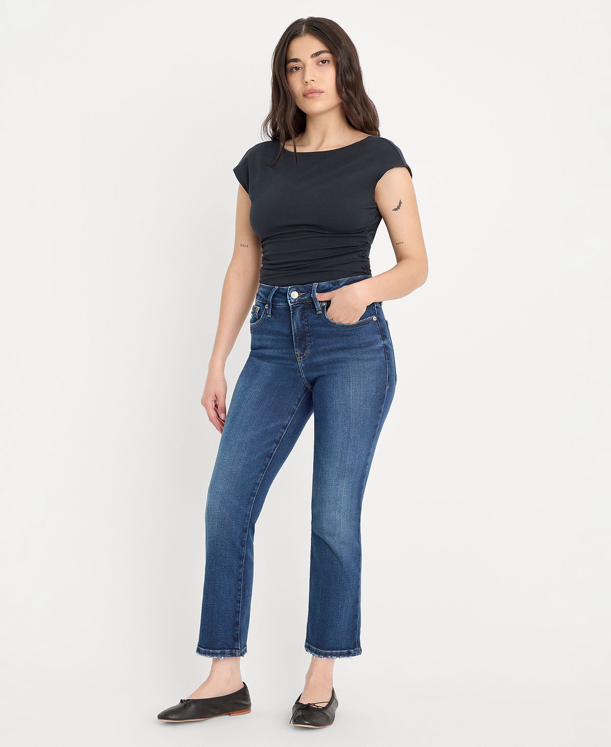 Good American Women's Good Legs Straight Jeans view 1 — MAYCSS fashion products