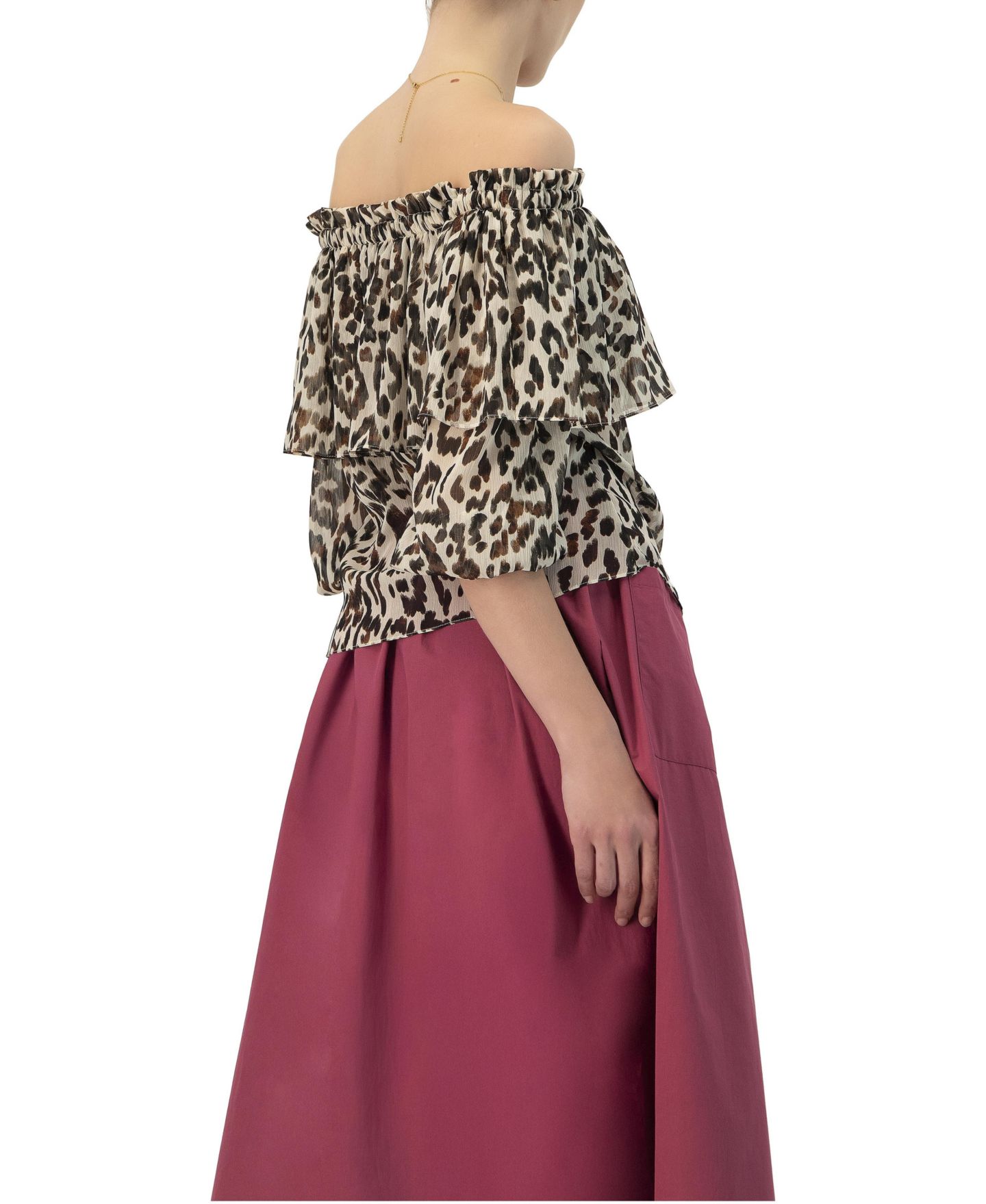 Женская блузка Ivonne Bardot Animal Print — фото 2