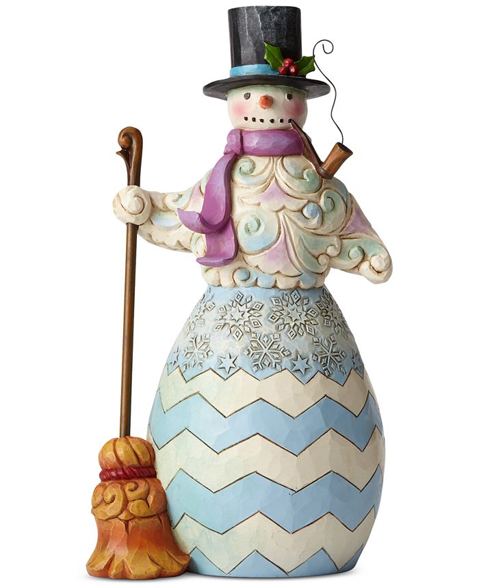 Jim shore snowman with broom collectible figurine macy s