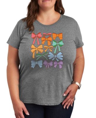 Plus Size Instant Message Pride Coquette Bows Short-Sleeve Graphic T-Shirt