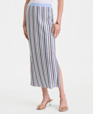 Women's Multi Stripe Sweater Skirt