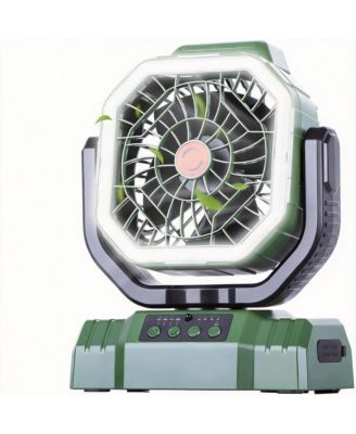 Portable Camping Fan Remote Control Auto Oscillating Outdoor Beach Patio Tent 20000mAh