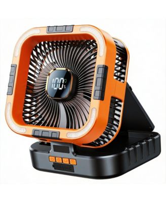 Personal Fan LED Lantern 270 degree(s) Rotation USB Desk Hook Camping 20000mAh