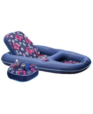 Pool Float Lounge Adjustable Backrest Cupholder