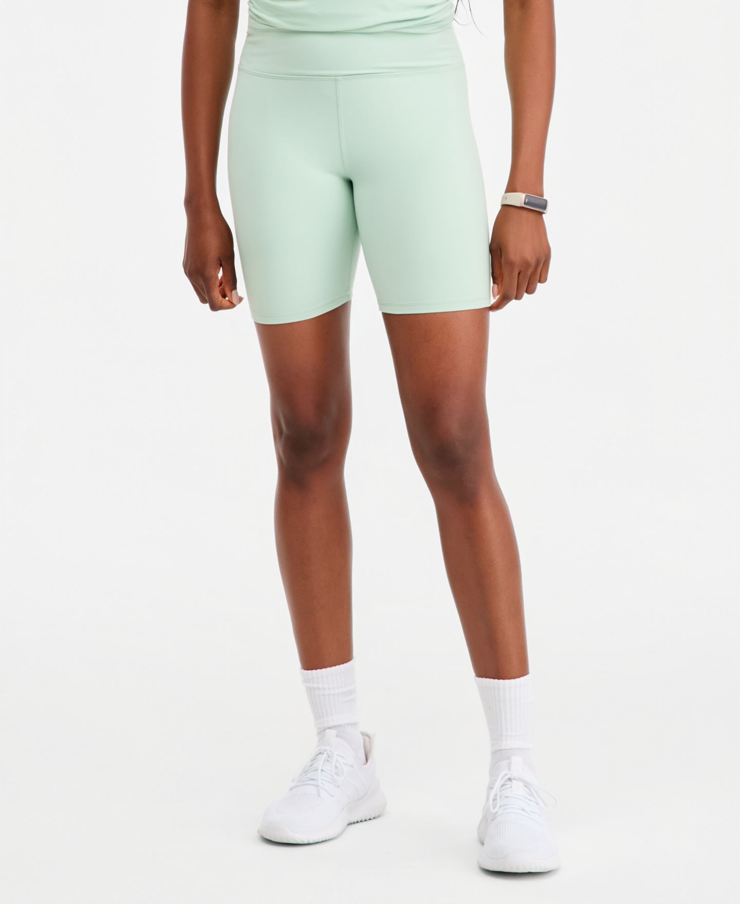 Женские шорты ID Ideology Studio 7" Bike Shorts, цвет: Зелёный — фото 2