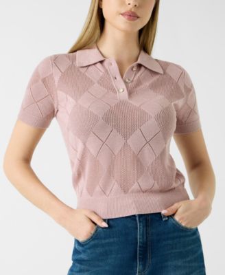 Women's Short-Sleeve Melody Polo Sweater