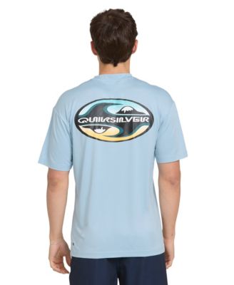 Men's Graphic Printed Short-Sleeve Swim T-Shirt