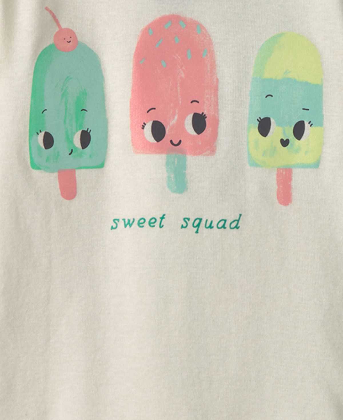Carter's Toddler Girls' 2T-5T Sweet Squad Popsicle Short-Sleeve Tops, Shorts and Pants Sleep & Play, 4-Piece Set