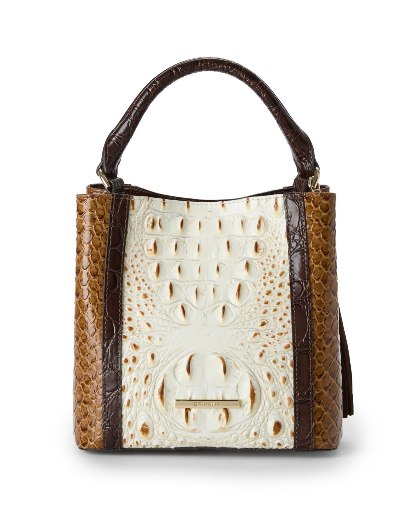 Женская мини-сумка кроссбоди Brahmin Amelia из кожи, цвет: Разноцветный — фото 6
