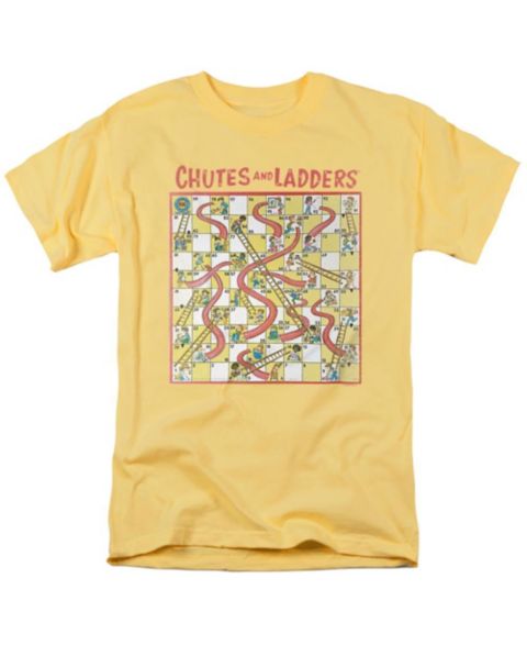Мужская футболка Hasbro+ + Chutes And Ladders 79 Game Board, цвет: Banana