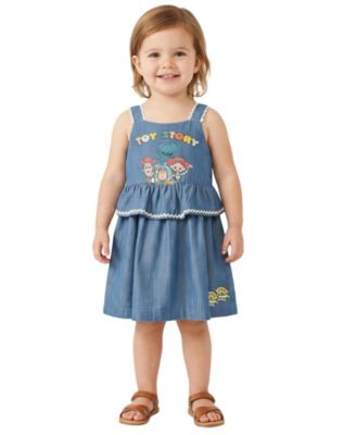 Disney Baby Girls Toy Story Chambray Dress - Blue Denim 30$