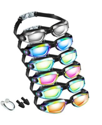 Swimming Goggles Anti Fog Ear Plugs Nose Clip No Leaking Protection