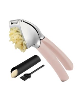 Garlic Press Comfort Grip with Peeler and Brush
