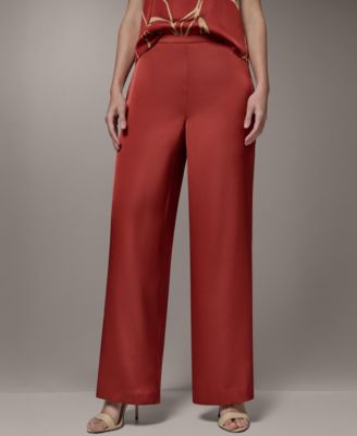 Women's Wide-Leg Mid-Rise Full Pants