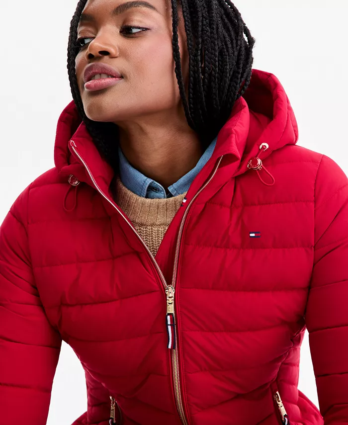 Women's Hooded Packable Puffer Coat, Created for Macy's - thumbnail 5