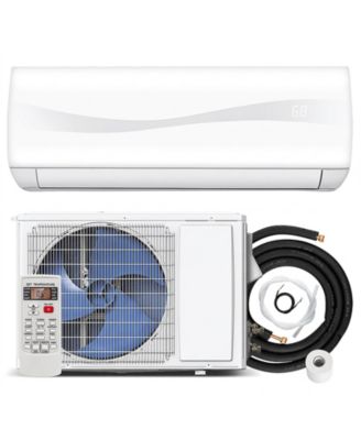 9000 BTU 17 SEER2 208-230V Ductless Mini Split Air Conditioner and Heater
