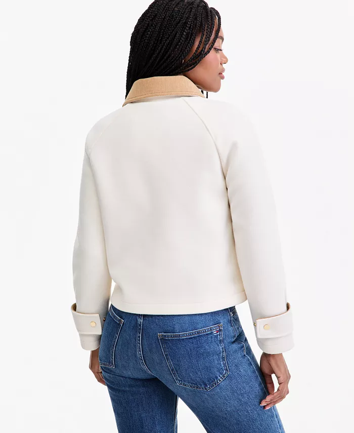 Women's Corduroy Collar Bomber Jacket - thumbnail 5