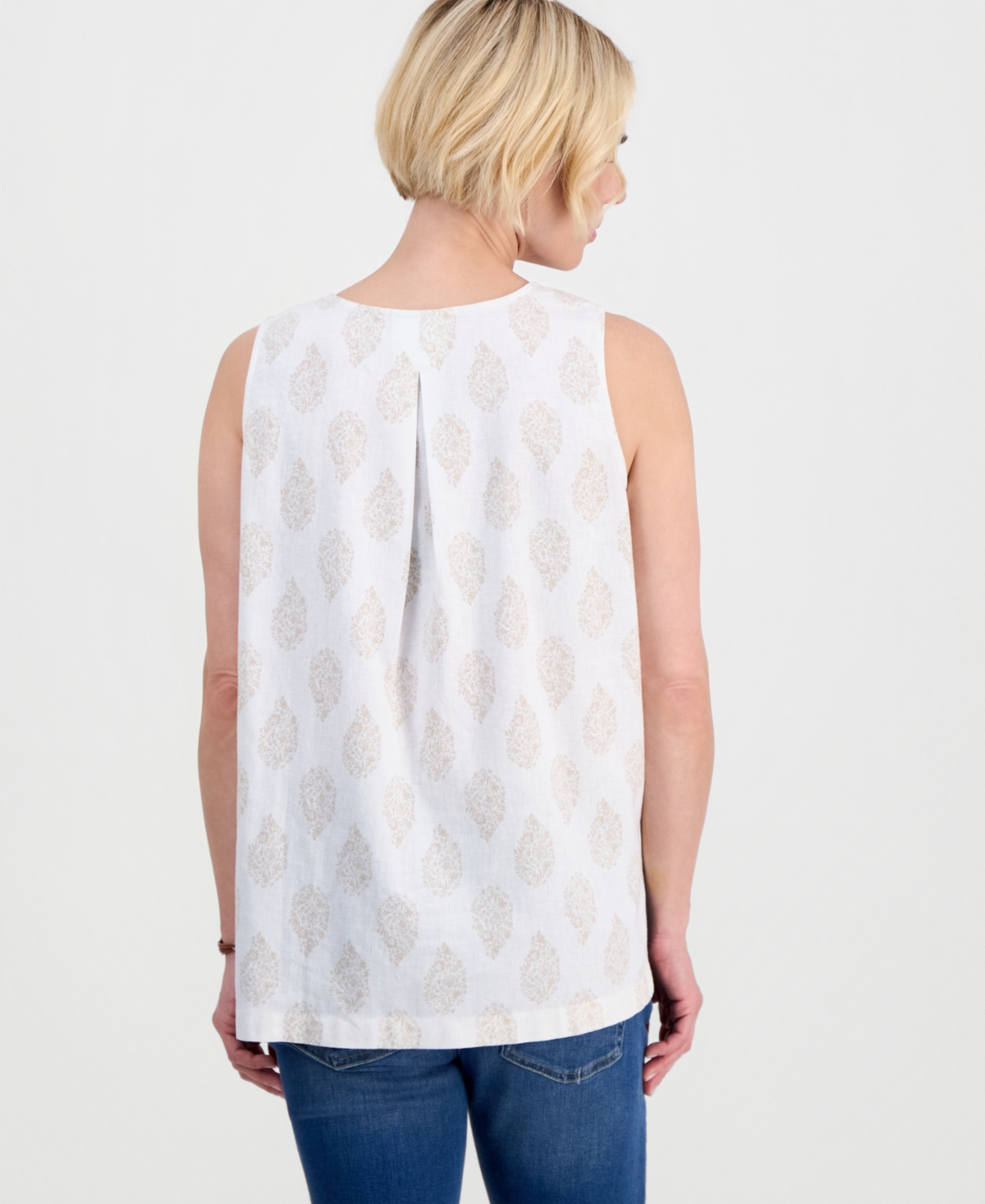 Style & Co Petite Flora Drop V-Neck Tunic, Macy's Exclusive