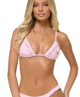 Women's Avah Ruffle Triangle Bikini Top