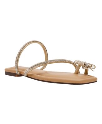 Women's Eliana Rhinestone Bow Flat Sandals