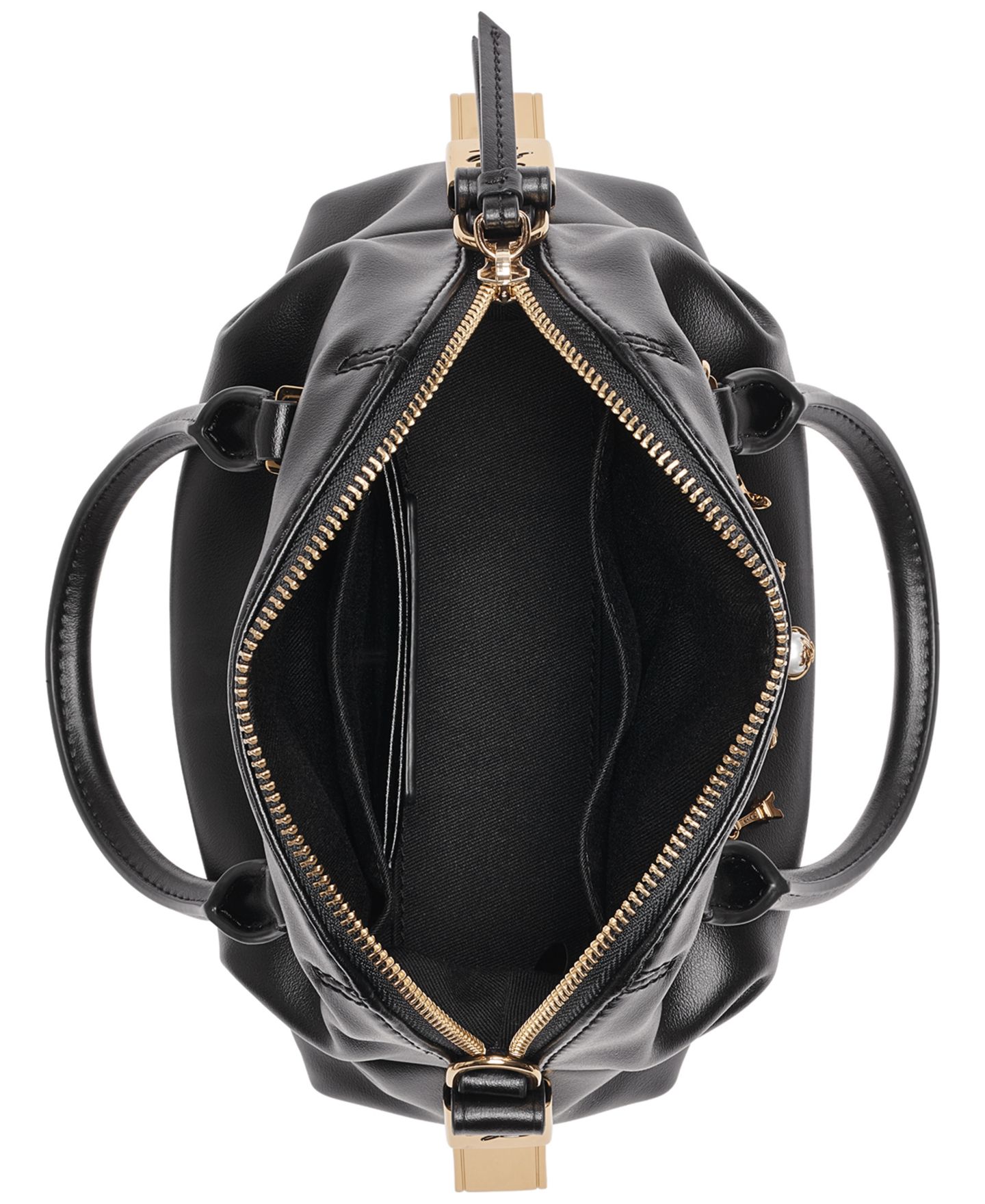 Женская сумка KARL LAGERFELD PARIS Charlaine Leather Small Crossbody, цвет: Чёрный — фото 4