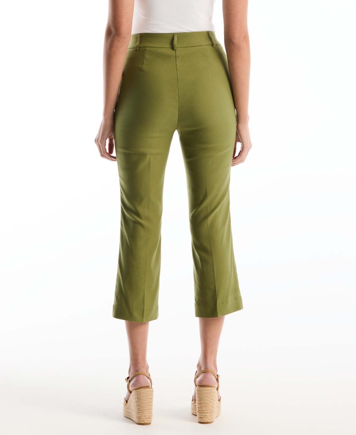 Rafaella Petite Porkchop Pocket Kick Flare Pants
