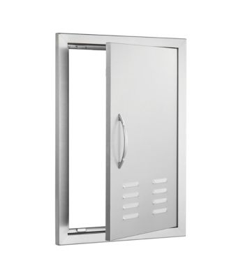 BBQ Access Door in Single Outdoor Kitchen Stainless Door