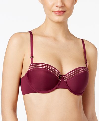 DKNY Essential Microfiber Dotted-Trim Balconette DK2015