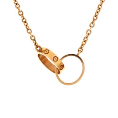 Pre-Owned Cartier Love Interlocking Necklace - 18k rose gold 2660$