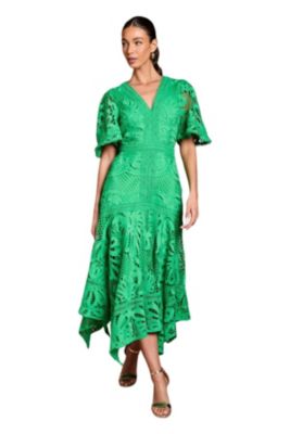 green halter neck maxi dress Sage Green Halter Chiffon Bridesmaid Maxi Dress main image 1