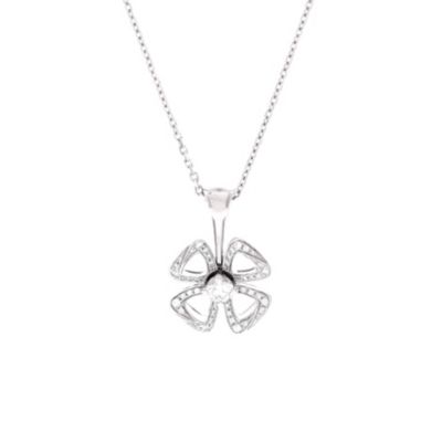 Pre-Owned Bvlgari Fiorever Pendant Necklace - 18k white gold 3400$
