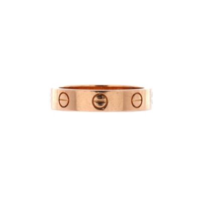Pre-Owned Cartier Love Wedding Band 1 Diamond Ring - 18k rose gold 1620$