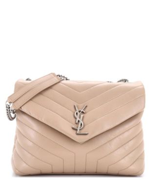 Medium Loulou Shoulder Bag Matelasse Chevron Leather