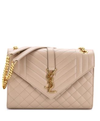 Medium Classic Monogram Envelope Satchel Mixed Matelasse Leather
