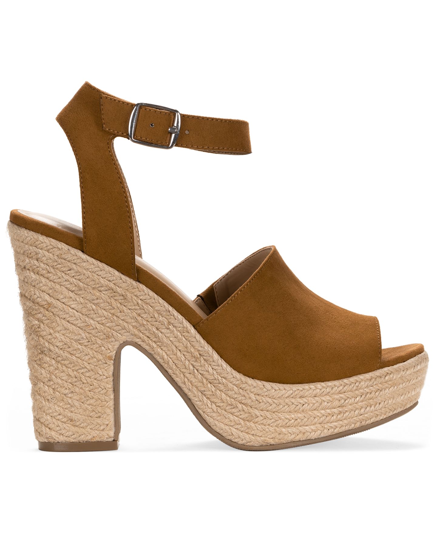 Женские сандалии Wild Pair Victoire Espadrille Block Heel Dress Sandals, цвет: Коричневый — фото 2