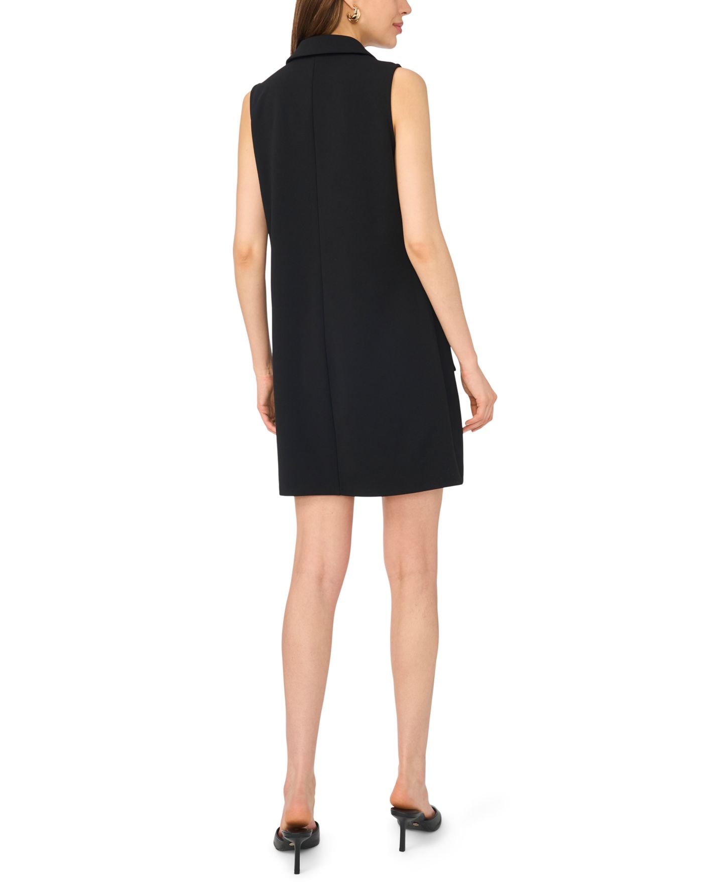 Женское платье MSK Sleeveless Grommet Pocket Shift, цвет: Чёрный — фото 5