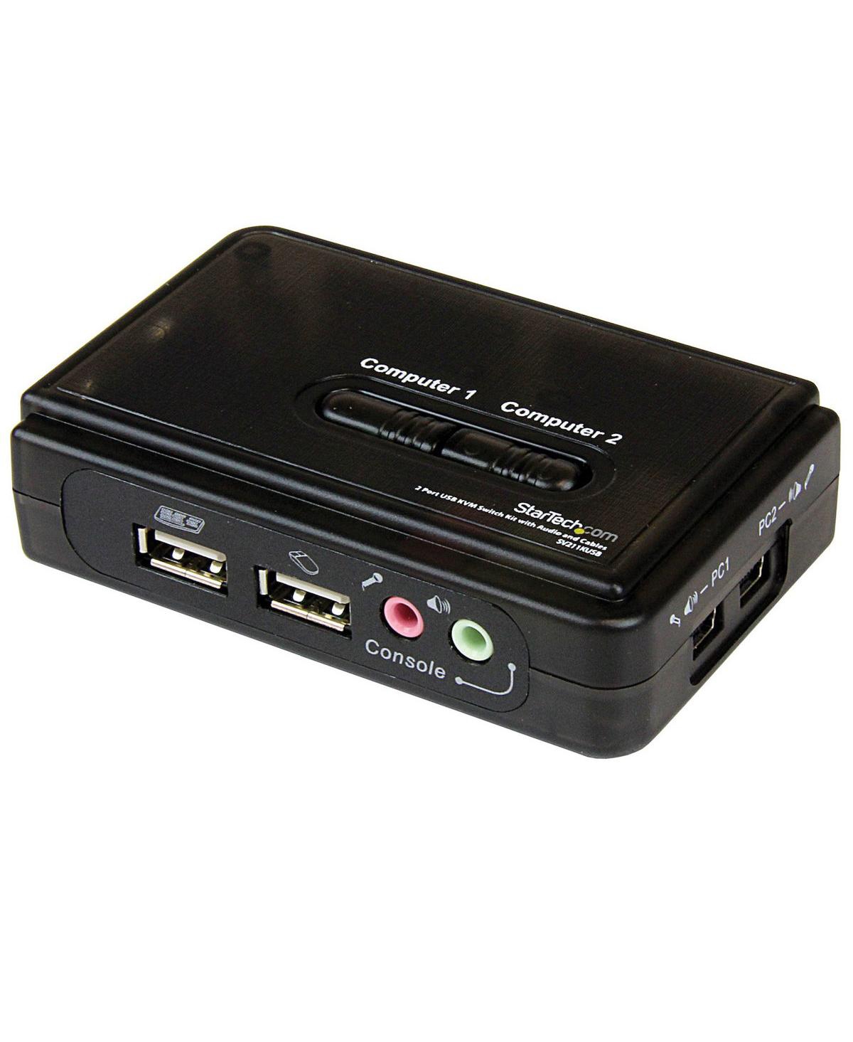 StarTechcom 2 Port Usb Kvm Switch Kit with Audio and Cables
