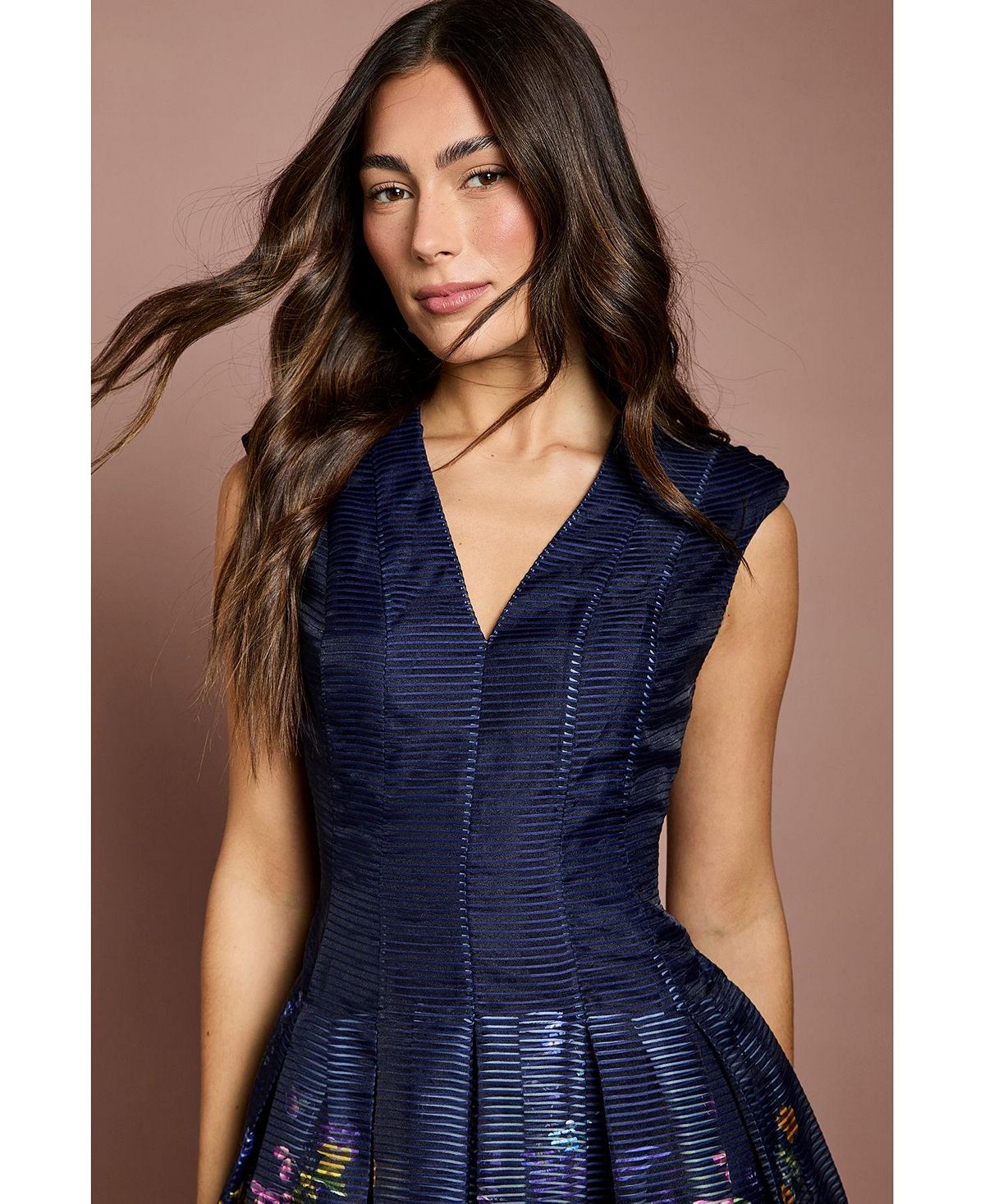 Coast Women's Burnout Drop Waist Midi Dress view 4 — MAYCSS fashion products