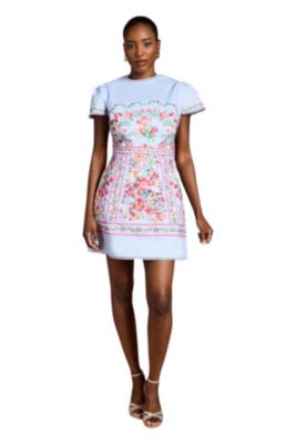 Women's Placement Print Short Sleeve Mini Dress