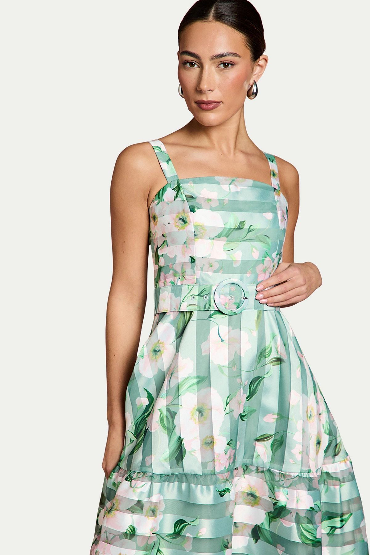 Coast Women's Burnout Organza Midi Dress view 4 — MAYCSS fashion products