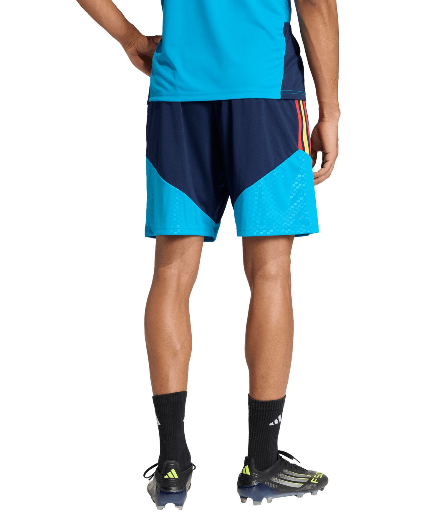 Мужские шорты adidas Spain Tiro Training, цвет: Синий — фото 3