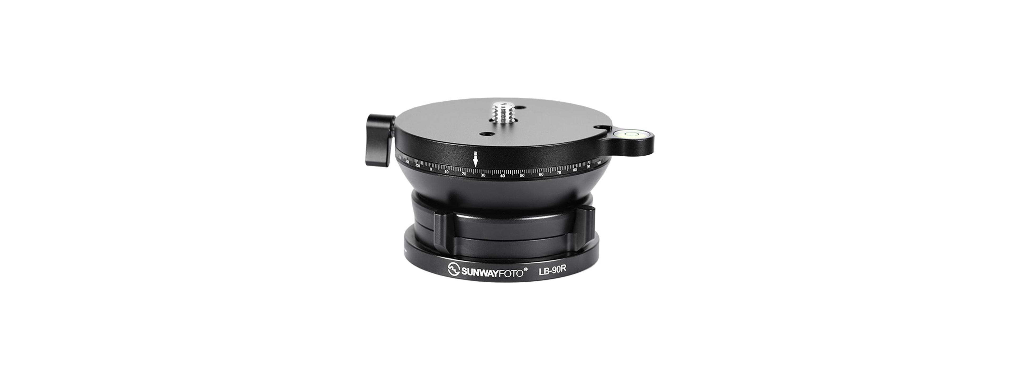Sunwayfoto Lb-90R 90mm Heavy-Duty Panoramic Leveling Base for Tripod Heads