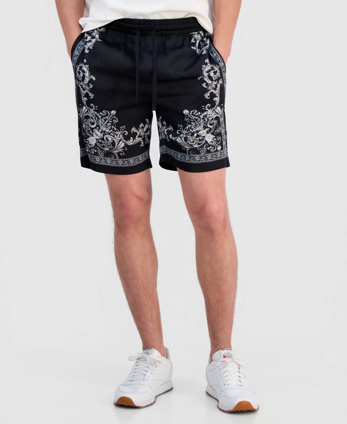 Guess Men's Regal Medallion Charm Shorts