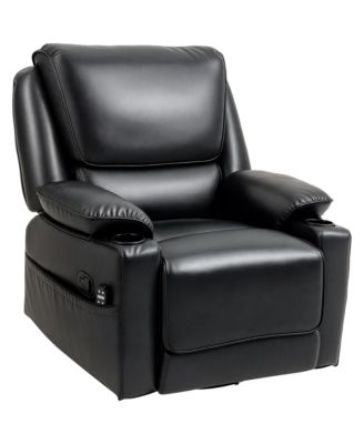 Massage Recliner Chair with Heat, Swivel Rocker with Footrest