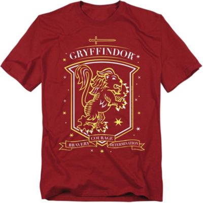 Men's Hand-Drawn Gryffindor Shield Graphic T-Shirt