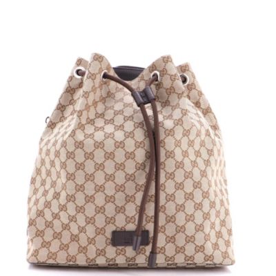 Medium Drawstring Backpack GG Canvas