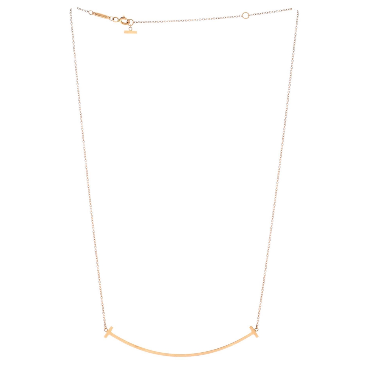 Pre-Owned Tiffany & Co T Smile Pendant Necklace