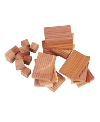 Cedar Kit, Set of 12 Cedar Blocks and 12 Cedar Cubes